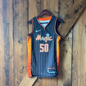 Nike NBA Orlando Magic Black and Orange City Edition Basketball Jersey